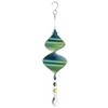 Shimmerz Cyclone Small Green Wind Spinner Hanging Garden Ornament Crystal