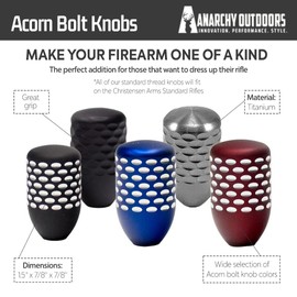 AnarchyOutdoors | M6x1 Bolt Knobs | Acorn - Black