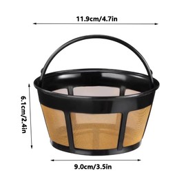 Reusable Basket Coffee Filter fits Coffee Makers and Brewers, Replaces your Paper Coffee Filters, BPA Free