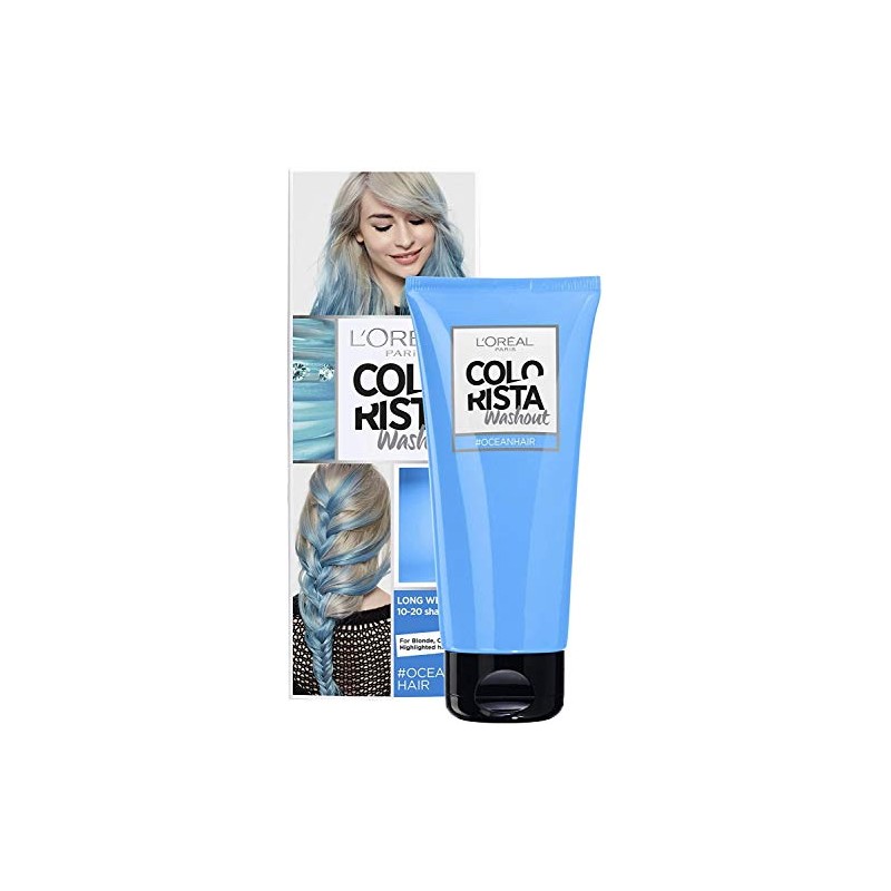 L'Oreal Paris Colorista Washout Ocean Blue Neon Semi-Permanent Hair Dye