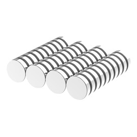 N52-1/2" D x 1/8" H - Paquete de 40, Potentes Imanes de Tierras Raras con Espaciadores, Imanes de Disco de Neodimio Súper Fuertes para Refrigerador, B