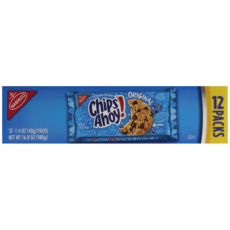 Chips Ahoy! Cookies (Crunchy Chocolate Chip, 1.4-Ounce Bags, 48-Pack)