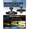 CAMECHO 4 Lens 1080P Mini Dash Cam, 4 Channel Motion
