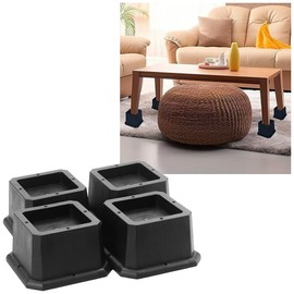 (Adjustable Furniture Leg Height) Joint Legs Height Adjustable Leg Bottom Extension Leg Adjuster Bed Table Sofa Desk Kotatsu (1 Level)