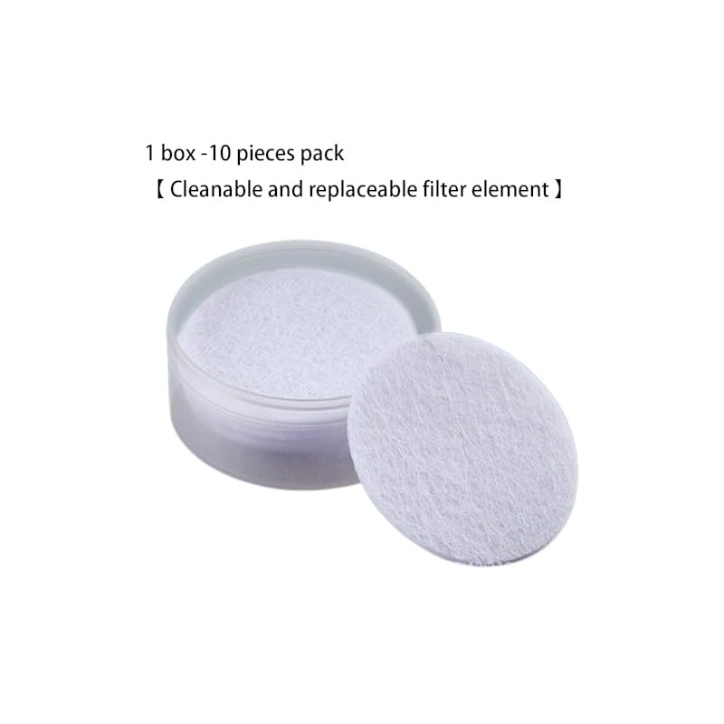 1 Box -10 Pieces Set Washable and Replaceable Filter Element