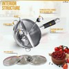 AURAME Premium Stainless Steel Food Mill - Effortless Pureeing, Straining