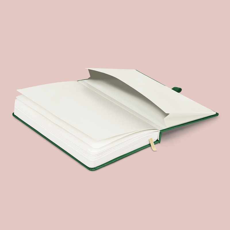 NOTIQUE Notebook Lined, Hardcover Notebook, Journal, Diary with Elastic Band