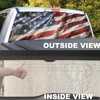 NPVU American Flag Truck Rear Window Decals - Perforated Vinyl