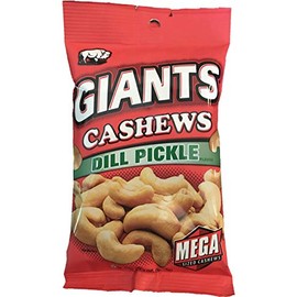 GIANTS Dill Pickle Flavored Cashews, (8-4 oz. Bags)