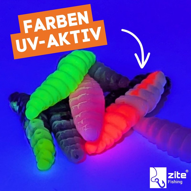 Zite Fishing Attracta Larv Floating | Pack of 8 Flavoured
