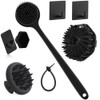 Set de 8 Cepillos Corporales de Silicona con Mango Largo