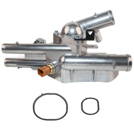 XUNUOPARTS 2.4L Aluminum Thermostat Housing Compatible with 2010-2015 Hyundai Tucson 2011-2016 Kia Sportage 2011-2015 Kia Sorento Replace# 256002G500 86025 902-5128