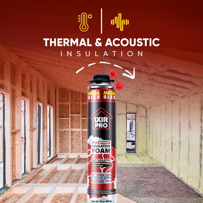 Spray Foam Insulation Can (30 oz. / 850 g) Expanding
