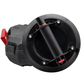 AUTOAlkins 8" Heavy Duty Suction Cup to Lift Large Glass, Tile, Marble, Industrial Vacuum Suction Lifter with Handle for Glass Lifting & Replacement, 480 lbs Load Capacity, Carrying Case (1 Pack)