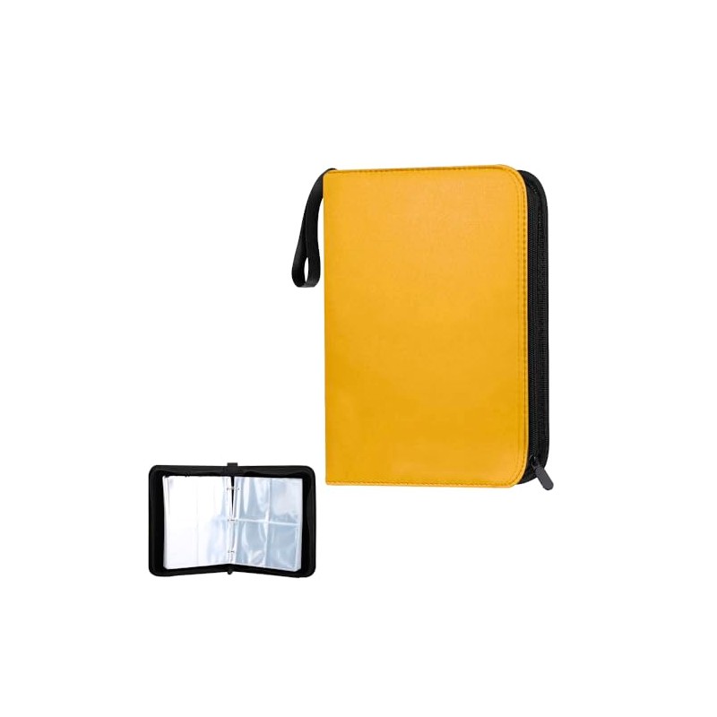 Card File, Trading Card Case, 4 Pockets, Holds 400 Cards,