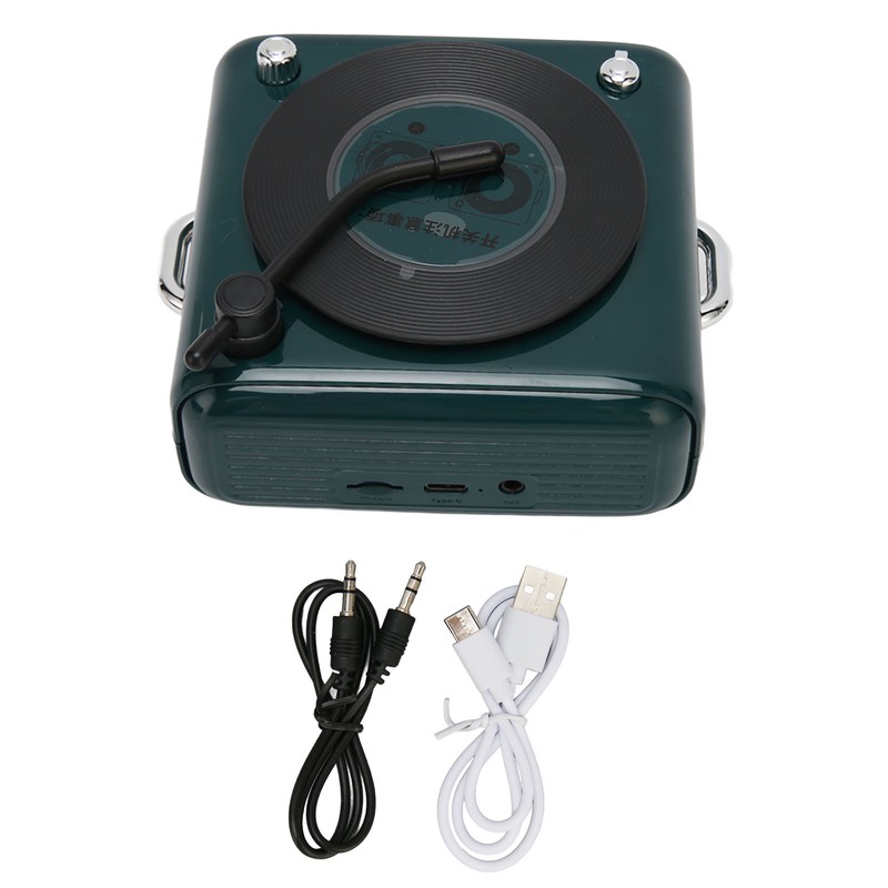 Bluetooth 5.0 Speaker Vinly Record Player Style Old Fashioned Classic