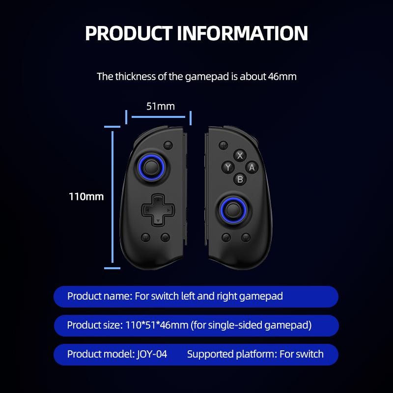 BT 5.2 Joy For NS Switch/Lite/Oled Joy-pad L/R 2 Gamepads