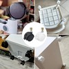 4 PCS Swivel Universal Casters Wheels with Brakes,Furniture Castor (White)