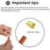 25PCS 7325 Hose Ferrules Brass Fitting, 0.560in ID x 1in