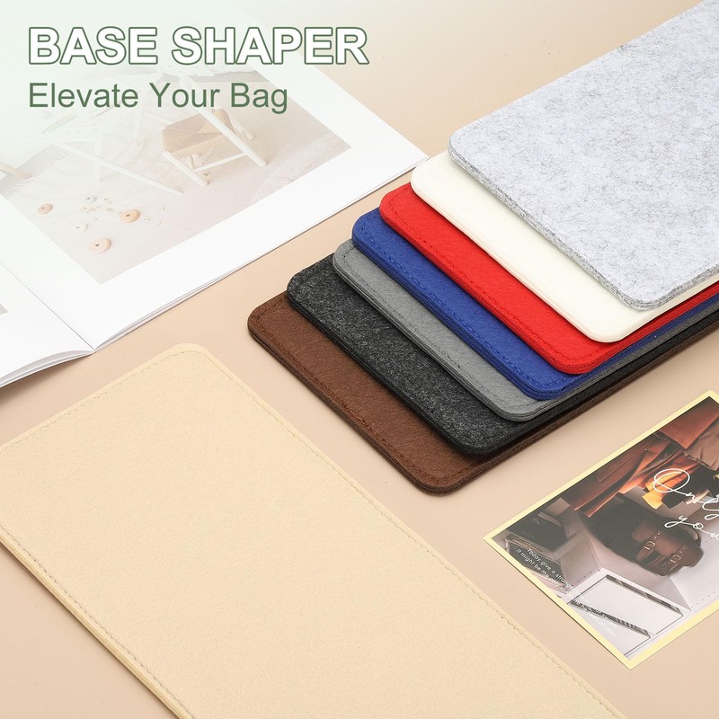 YELARXI Felt Base Shaper, Bag Bottom Shaper Purse Organizer Insert,