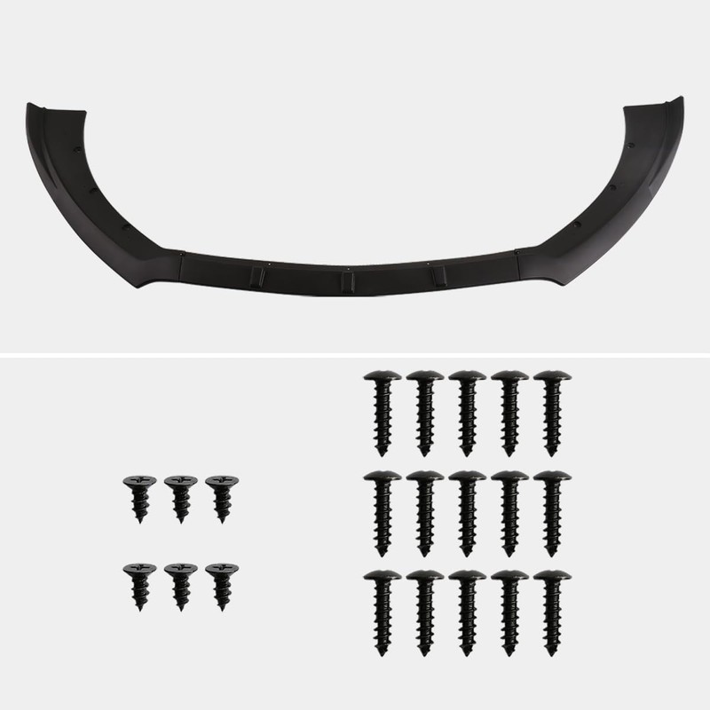 Spec-D Tuning Black Front Bumper Lip Spoiler Splitter Body Kit