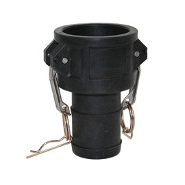 Polypropylene Female Camlock to Hose Shank Type C Cam & Groove Fitting (1")