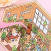 8 Sets Animals 3D Sticker Scene 3D House Stickers with