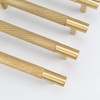 RZDEAL 4Pcs 5 Inch Solid Brass Cabinet Pulls Kitchen Cupboard