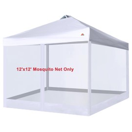 SCOCANOPY Replacement Mesh sidewall for Most 12x12 Canopy Or Gazebo,(White)