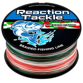 Reaction Tackle Braided Fishing Line Mexico Camo 30LB 500yd