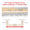 11 inch Drawer Slide Full Extension Triple-Fold Ball Bearing Drawer