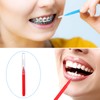 Patelai 100 Pieces Braces Brush for Cleaner Interdental Brush Toothpick