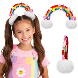 Rainbow Butterfly Flower Hair Clip Kit Crazy Hair Day