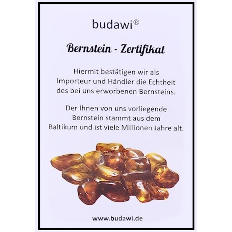 Budawi® Genuine Amber Tumbled Stone Hand Stone Pocket Stone, Gemstone,