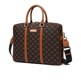 Malirona Laptop Bag Briefcase for Men Women Messenger Shoulder Bag Travel Crossbody Purse Business Bag for 15inch Laptop (Beige, 14inch)