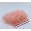 FeatherParadise Blush Pink Ostrich Feather Trims Fringes Sewn on Feather