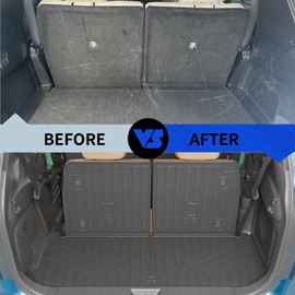 Rongtaod Floor Mats Compatible with 2024 2025 Lexus TX350 TX500h TX550h+ Trunk Mat Trunk Liner Cargo Liner Back Seat Cover Protector TX 6&7 Seats Accessories (Floor Mats+Cargo Mat with Backrest Mat)