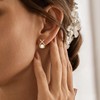 Tituthia Pearl Earrings for Women, 14k Gold Pearl Stud Earring