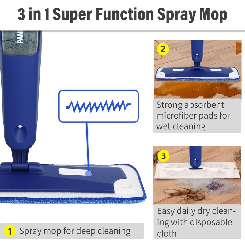 Mop for Multi-Purpose Floor Premium Spray Mop, 18 inch Professional