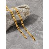 U7 Classic Figaro Chain for Men and Women Stainless Steel