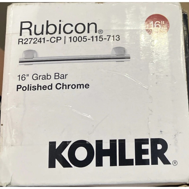Kohler New KOHLER Rubicon 16 in. Grab Bar Bathroom Shower