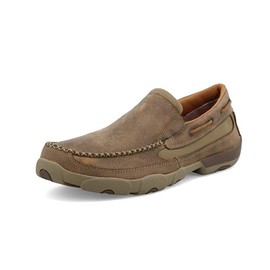 Twisted X Men's Slip-On Driving Moc, Moc Toe, Bomber, 9 M