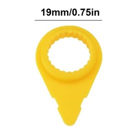 HAFRILY 20Pcs 19mm Wheel Nut Indicators Truck Safety Wheel Nut Loose Indicator Shows Yellow Wheel Tools Compatible with Trucks Cars Caravans Trailers