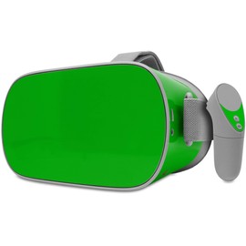Decal Style Skin Wrap Compatible with Oculus Go Headset - Solids Collection Green (Oculus NOT Included)