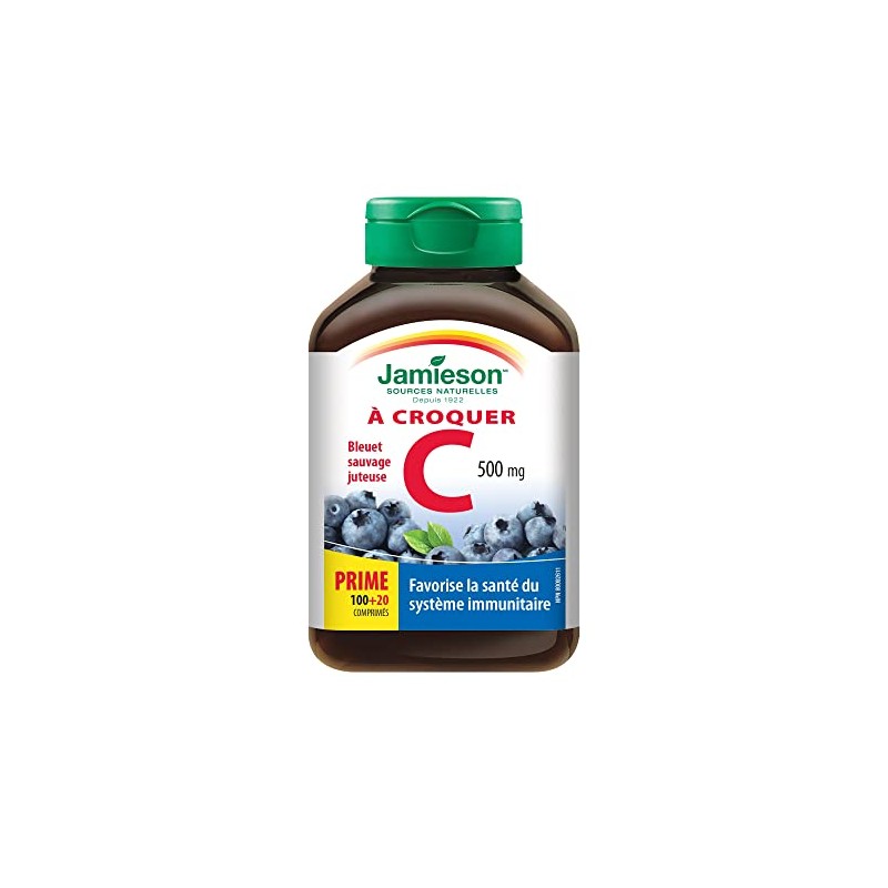 Chewable Vitamin C 500 mg - Wild Blueberry Flavour