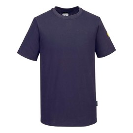 Portwest Anti-Static ESD T-Shirt, Size: XXL, Colour: Navy, AS20NARXXL