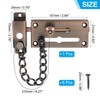 PATIKIL Slide Bolt Gate Latch with Chain Door Guard Lock,