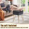 Greenstell Vanity Stool Chair Faux Fur with Storage,15.7"L x 11.8"W