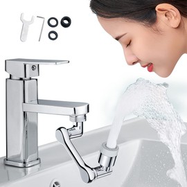 1080° Faucet Extender For Bathroom Sink, Rotating Faucet Extender Aerator, Swivel Faucet Attachment, 1080 Degree Rotatable Faucet Aerator (Dual-Mode)