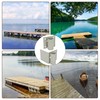 tonchean 4 Pack Stationary Dock Side Leg Pipe Holder Brackets,